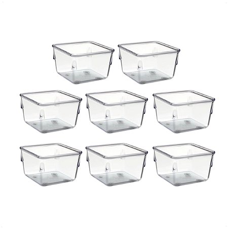 Kit 8 Potes Organizadores Multiuso Gavetas Modular Pequenos