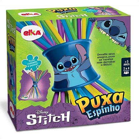 Jogo Infantil Desafio  Puxa Espinho do Stitch Disney Elka
