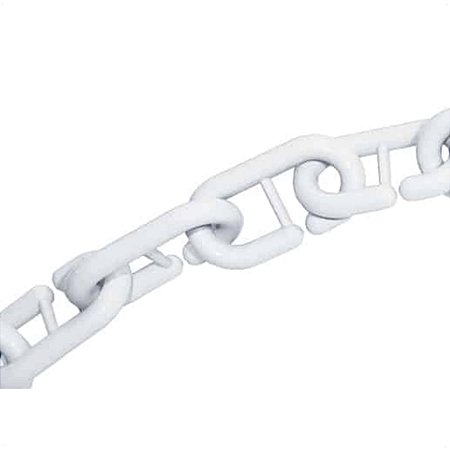 2m Corrente Plástica Para Calha De Chuva Elo Grande Branca