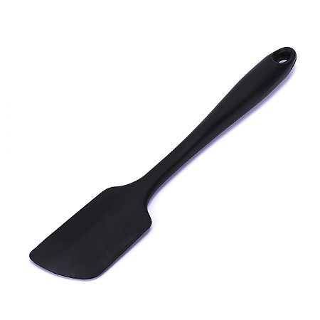Espátula Reta Preta de Silicone 28cm Resistência 240º