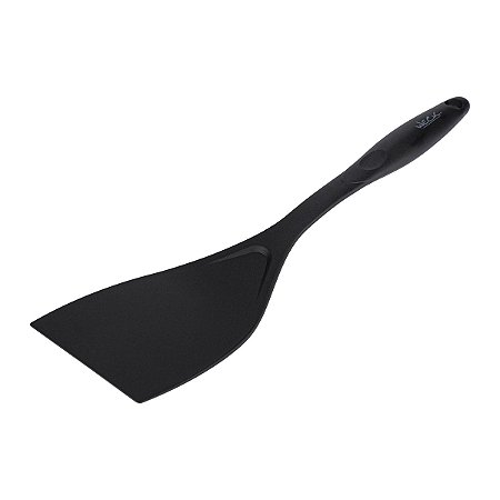 Espátula Lisa Nylon 31cm Preta Bpa Free Resistente 240º