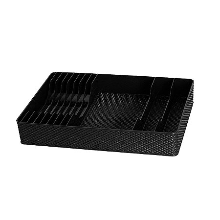 Escorredor de Pratos Grande 40,5x28,6x6,5 CM Preto Linea
