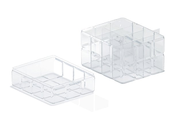 Caixa Organizadora Com 8 Divisórias Bisote 18x15x10 CM