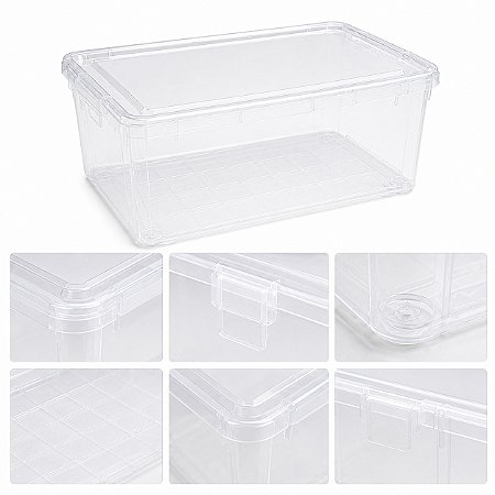 Caixa Organizadora Paramount 80L Transparente Com Travas