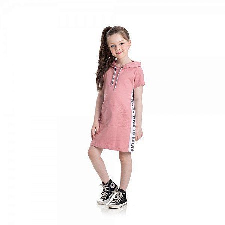 Vestido Faixa lateral - Rosa