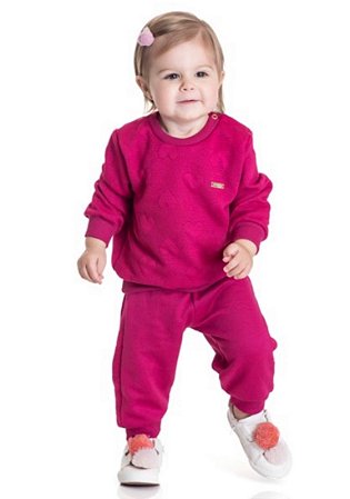 Conjunto Coração Pink