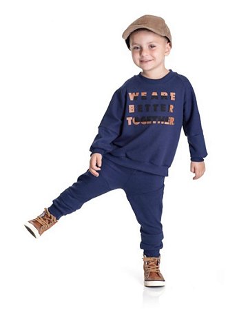 Conjunto Moletinho Azul Marinho