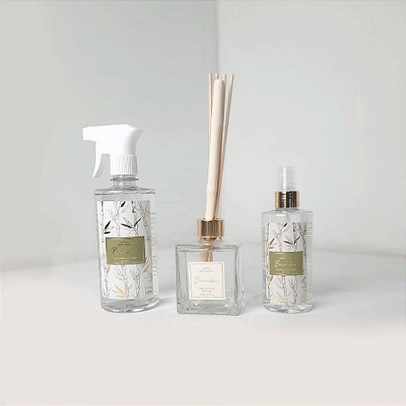 Kit Greenswet de Bambu com Home Spray, Difusor e Água Aromática