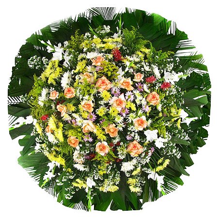 Coroa Com Rosas, Crisântemos Selecionados