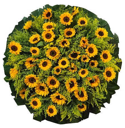 Coroa de Flores com Girassóis