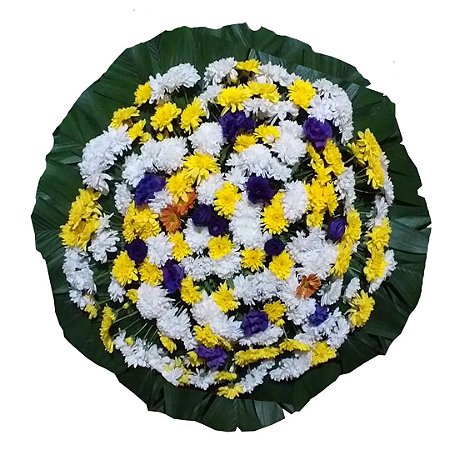 Coroa de Flores com Crisântemos