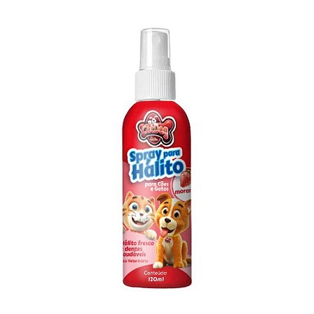 Spray Bom Hálito para Cachorros e Gatos - Morango 120ml
