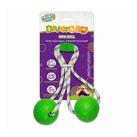 Brinquedo Duo Ball Divercão Pequeno - Verde