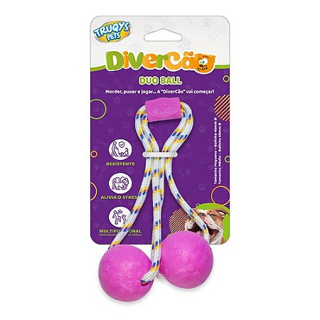 Brinquedo Duo Ball Divercão Pequeno - Rosa