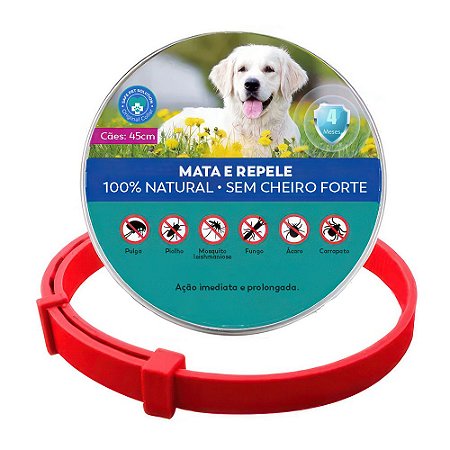 Coleira Antipulgas e Carrapatos Safe Pet para Cachorros