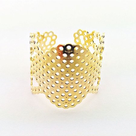 ANEL P/COLAGEM DE STRASS DOURADO