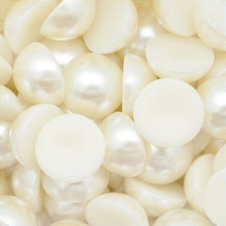 MEIA PEROLA CREME ABS PACOTE C/500 PEROLAS (4mm)