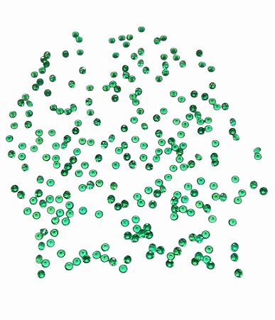 1000 UNIDADES ZIRCÔNIA REDONDA CÚBICA EMERALD 1mm