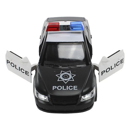Brinquedo Carrinho de Polícia com Fricção Luz e Som - Barra Rey