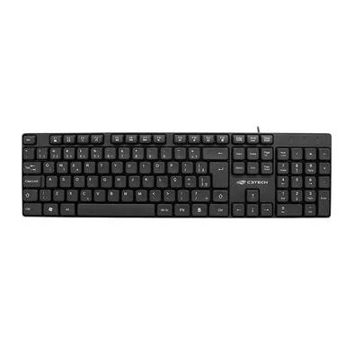 Teclado USB Com Fio KB-M10BK Preto - C3Tech