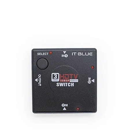 Switch HDMI 3x1 LE-4111 Preto - IT BLUE