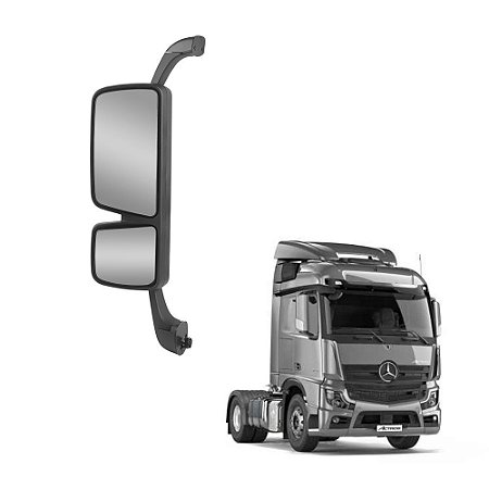 Espelho Retrovisor Mercedes-Benz Actros até 2015 Convexo LE - Uouu