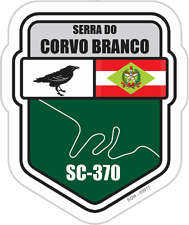 Patch Adesivo Serra do Corvo Branco