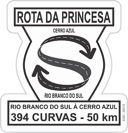 Patch Adesivo Rota da Princesa