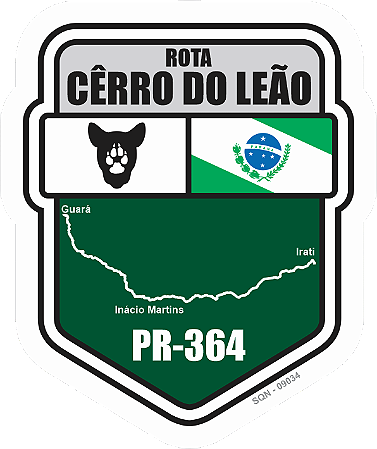 Patch Adesivo Rota Cêrro do Leão