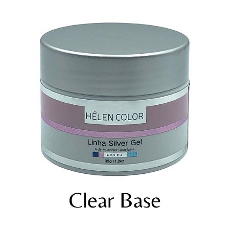 Gel para Unhas de Gel Helen Color Silver – Clear Base 35g
