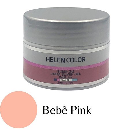 Gel para Unhas de Gel Helen Color Silver – Bebê Pink 20g