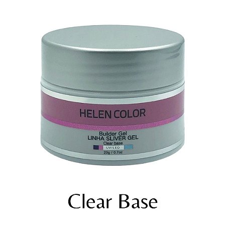 Gel para Unhas de Gel Helen Color Silver – Clear Base 20g