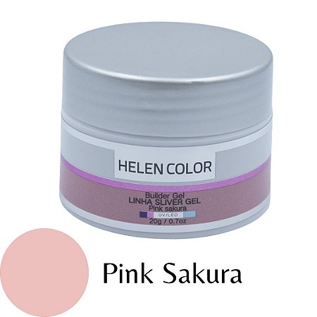 Gel para Unhas de Gel Helen Color Silver - Pink Sakura 20g