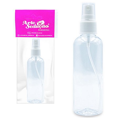 Frasco Borrifador Válvula Spray Álcool Água 100 ml