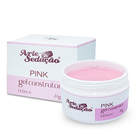 Gel Construtor para Unhas de Gel Pink 24g, Arte Sedução