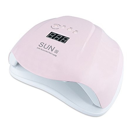 Cabine LED UV SUN 54W 36 Leds Secagem Unhas Manicure Gel Bivolt Rosa