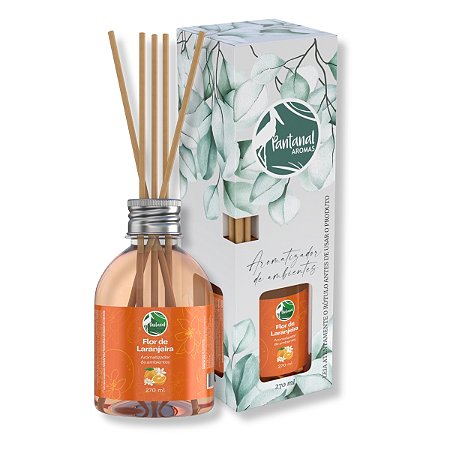 Aromatizador Ambientes Pantanal Aromas Flor Laranjeira 270ml Difusor Fragrância