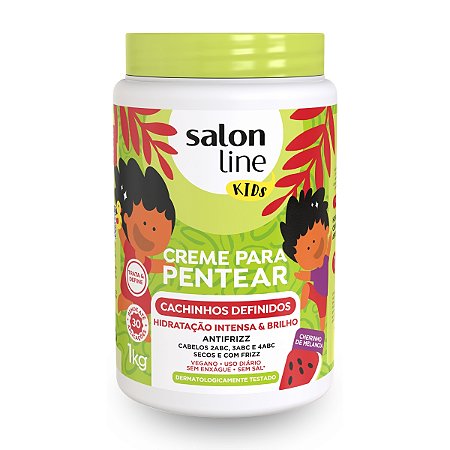 Creme Para Pentear Kids Cachinhos Definidos Salon Line 1kg