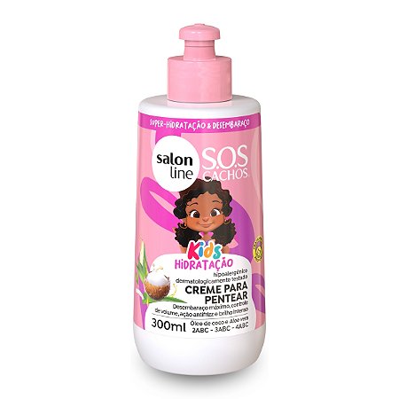 Creme p/ Pentear Sos Cachos Kids Hidratação Salon Line 300ml