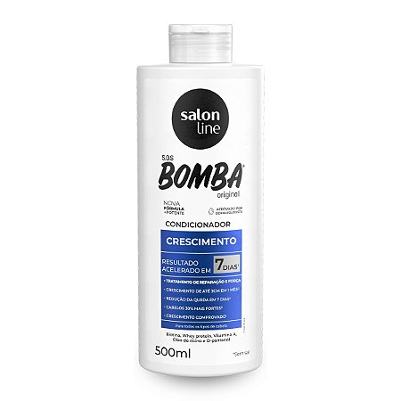 Condicionador Sos Bomba Crescimento Brilho Salon Line 500ml