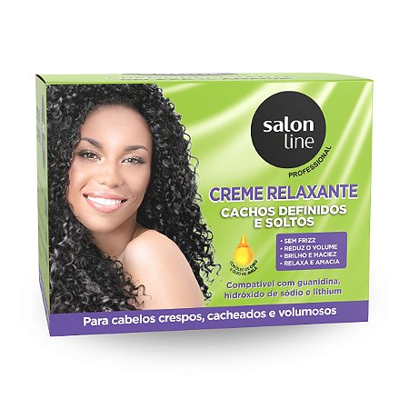 Creme Relaxante Cachos Definidos Soltos Sem Frizz Salon Line
