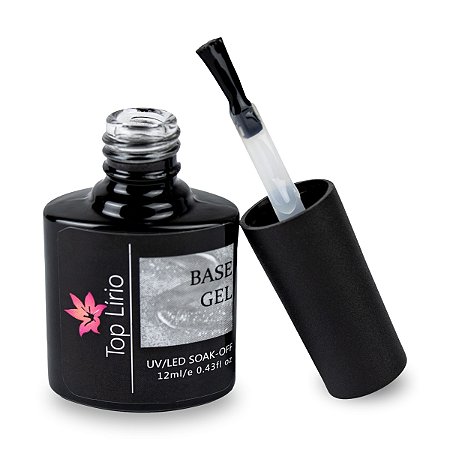 Base Gel Transparente Top Lírio UV LED Soak-Off 12ml Unhas Gel Alongamento Fibra Acrigel Porcelana Designer