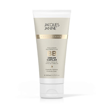 BB Cream Tratamento Capilar Finalizador Multibeneficios Proteção Térmica Definição Antifrizz Hidratação Fios Macios Brilho Intenso 200ml, Jacques Janine