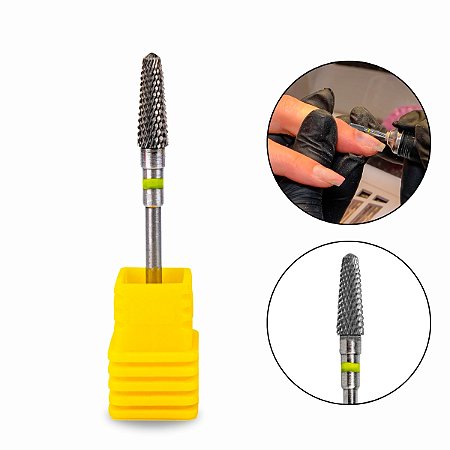 Broca XF Medium Umbrella ST Corte Extra Fino Unha Gel Fibra Acabamento Polimento Profissional Manicure