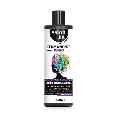 Loção de Cachos Onduladora Permanente Afro Salon Line 500ml