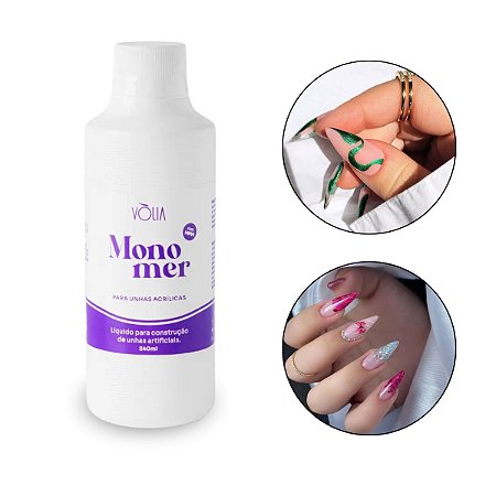 Monomer Líquido Construção de Unhas Acrílicas, 240ml Vòlia