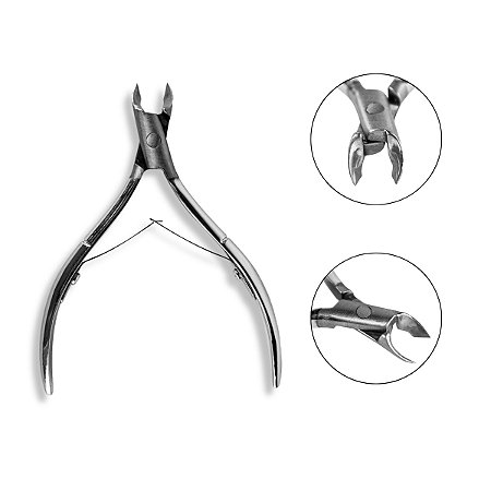 Alicate Removedor Cutícula Ergonômico Aço Manicure Unha