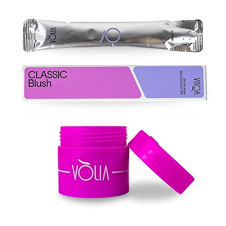 Sachê Gel LED UV Classic Blush 14g + Pote ECO 30g Vòlia