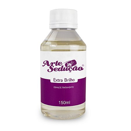 Base Extra Brilho 150ml Unhas Manicure Refil, Arte Sedução