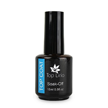Top Coat Soak-Off Selante Finalizador LED/UV 15ml, Top Lírio